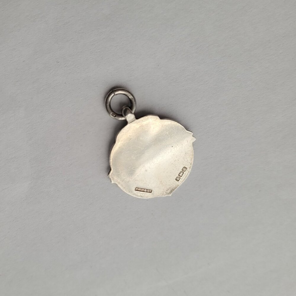 Antique Sterling Pendant Watch Fob 1924 Birmingham England - Picture 6 of 15